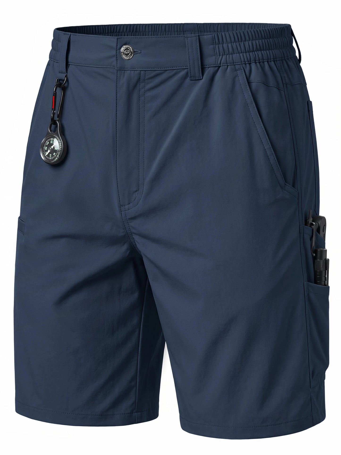 TACVASEN Men's Hiking Cargo Shorts Quick Dry Water-Resistant Lightweight Tactical Outdoor Work Casual Shorts with 8 Pockets