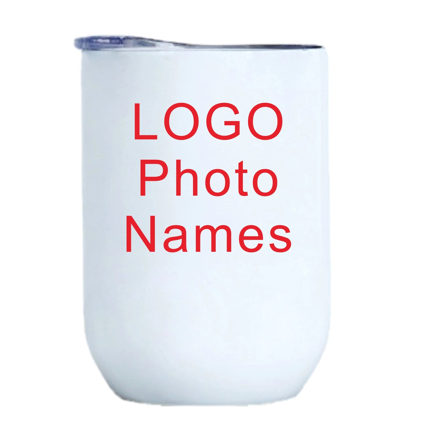 DIY Sublimation Wine Coffee Tumbler 12oz Cup Tube Shape Hot Cold Thermos Metal Glasses Container Seal Lid Wedding Party
