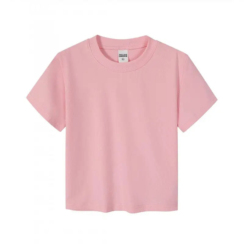 Crop Top Women Custom LOGO Free Print Short Sleeve Solid Slim Fit Crew Neck Tee Basic Skinny Tight Casual Workout Yoga Tshirt