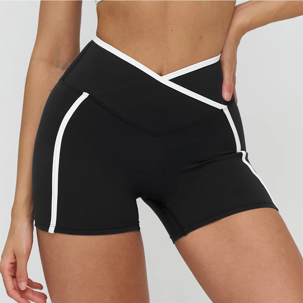 Yoga Shorts Women Sports Biker Shorts High Waist Gym Fitness Shorts Workout Cycling Tights Female Sports Yoga Short Leggings