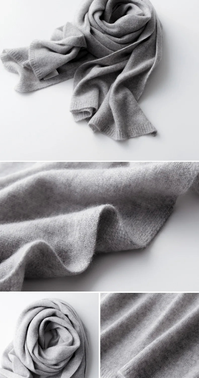 New 100% Pure Cashmere Scarf Women Knitted Winter Autumn Elegant and smart! 100% pure cashmere scarf for men and women