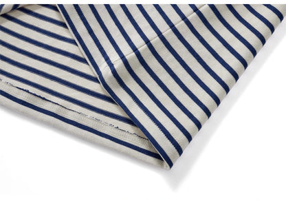 Winter New Blue White Striped Long Sleeve T Shirt Men Japanese Retro Heavy Weight Cotton Casual Tops Lovers Shirt Streetwear