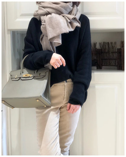 New 100% Pure Cashmere Scarf Women Knitted Winter Autumn Elegant and smart! 100% pure cashmere scarf for men and women