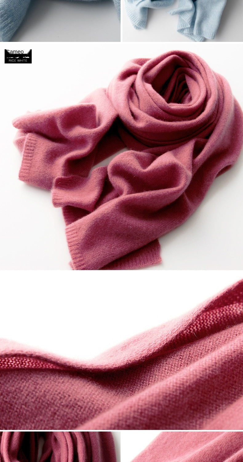 New 100% Pure Cashmere Scarf Women Knitted Winter Autumn Elegant and smart! 100% pure cashmere scarf for men and women