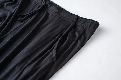 Men's spring and summer new modal pajamas two-piece short-sleeved trousers thin large size loose sports home wear suit sleepwear