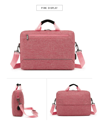 Men's Handbag Shoulder Custom Picture Logo Laptop Sleeve Laptop Bag Wholesale Waterproof Work Business Casual Briefcase