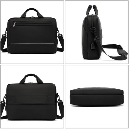 Men's Handbag Shoulder Custom Picture Logo Laptop Sleeve Laptop Bag Wholesale Waterproof Work Business Casual Briefcase