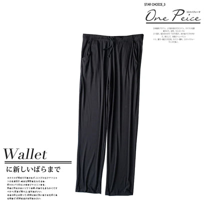 Men's spring and summer new modal pajamas two-piece short-sleeved trousers thin large size loose sports home wear suit sleepwear