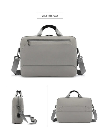 Men's Handbag Shoulder Custom Picture Logo Laptop Sleeve Laptop Bag Wholesale Waterproof Work Business Casual Briefcase