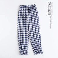 Man dark blue plaid