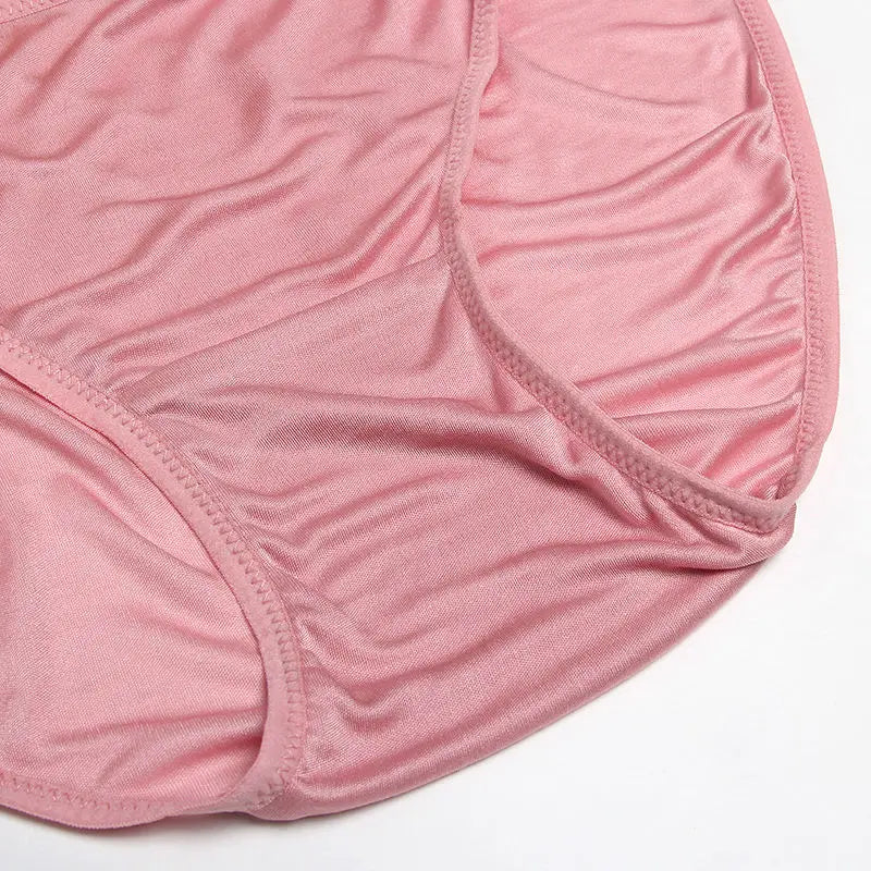 SuyaDream 3pcs/lot Women Panties 100%Natural silk Low-rise Briefs Healthy Basic Everyday Wear Underwears, Summer New Intimates