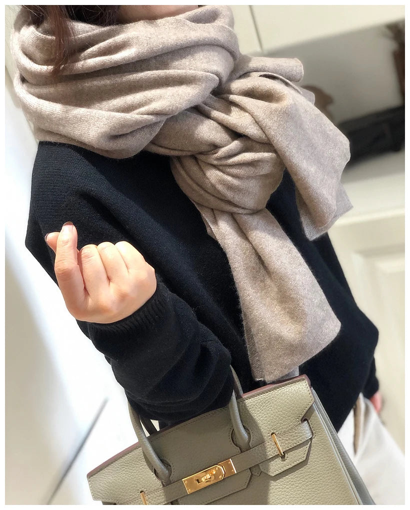 New 100% Pure Cashmere Scarf Women Knitted Winter Autumn Elegant and smart! 100% pure cashmere scarf for men and women