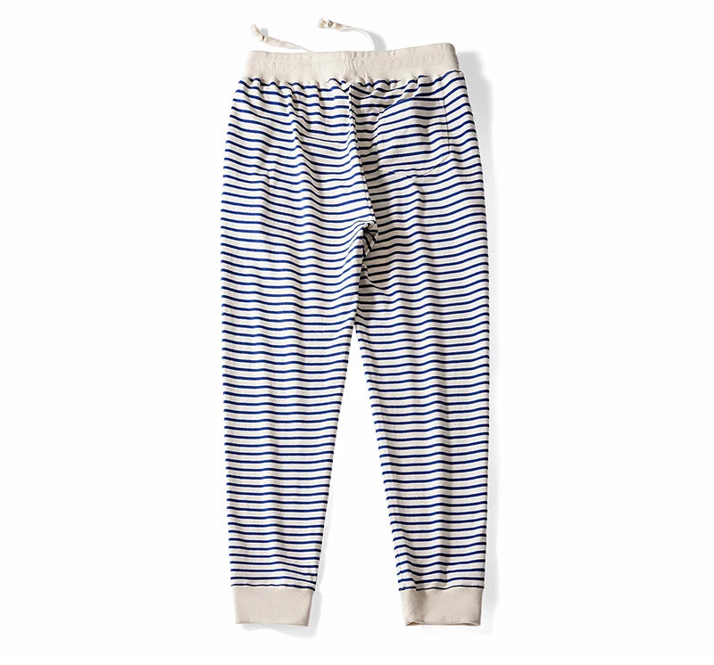 Autumn New Heavy Weight Sweatpants Men Cotton Stripe Long Jogger Pants Male Retro Casual Loose Trousers Fitness Sport Streetwear