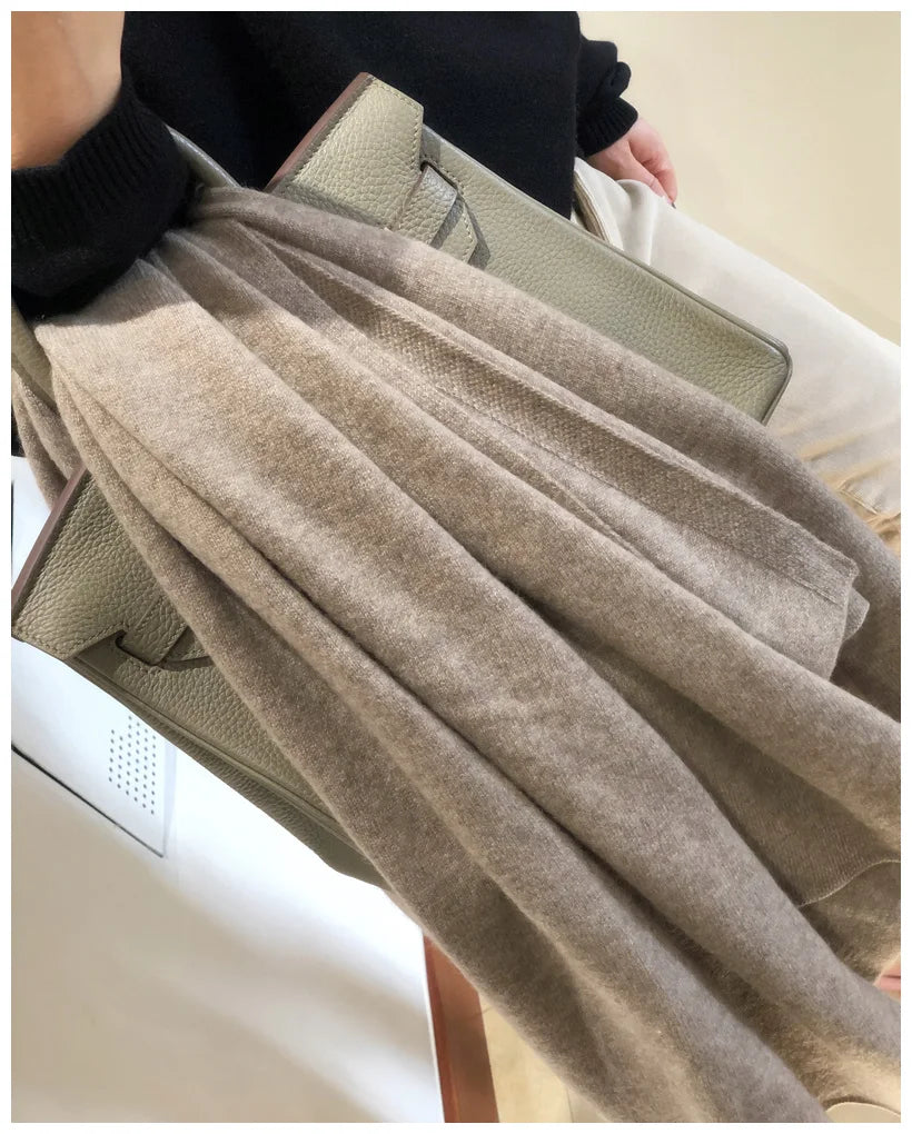 New 100% Pure Cashmere Scarf Women Knitted Winter Autumn Elegant and smart! 100% pure cashmere scarf for men and women
