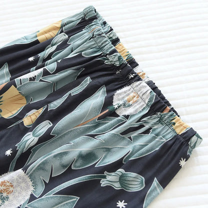 Summer new ladies 100%viscose pajama set short-sleeved shorts thin section home service loose large size two piece set plus size