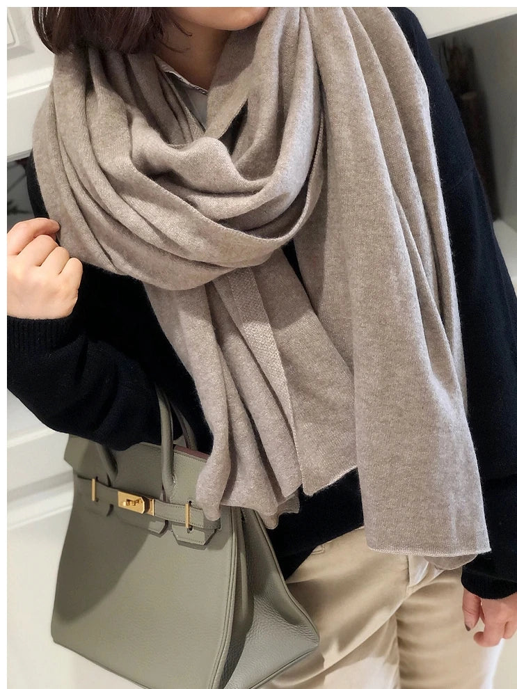 New 100% Pure Cashmere Scarf Women Knitted Winter Autumn Elegant and smart! 100% pure cashmere scarf for men and women