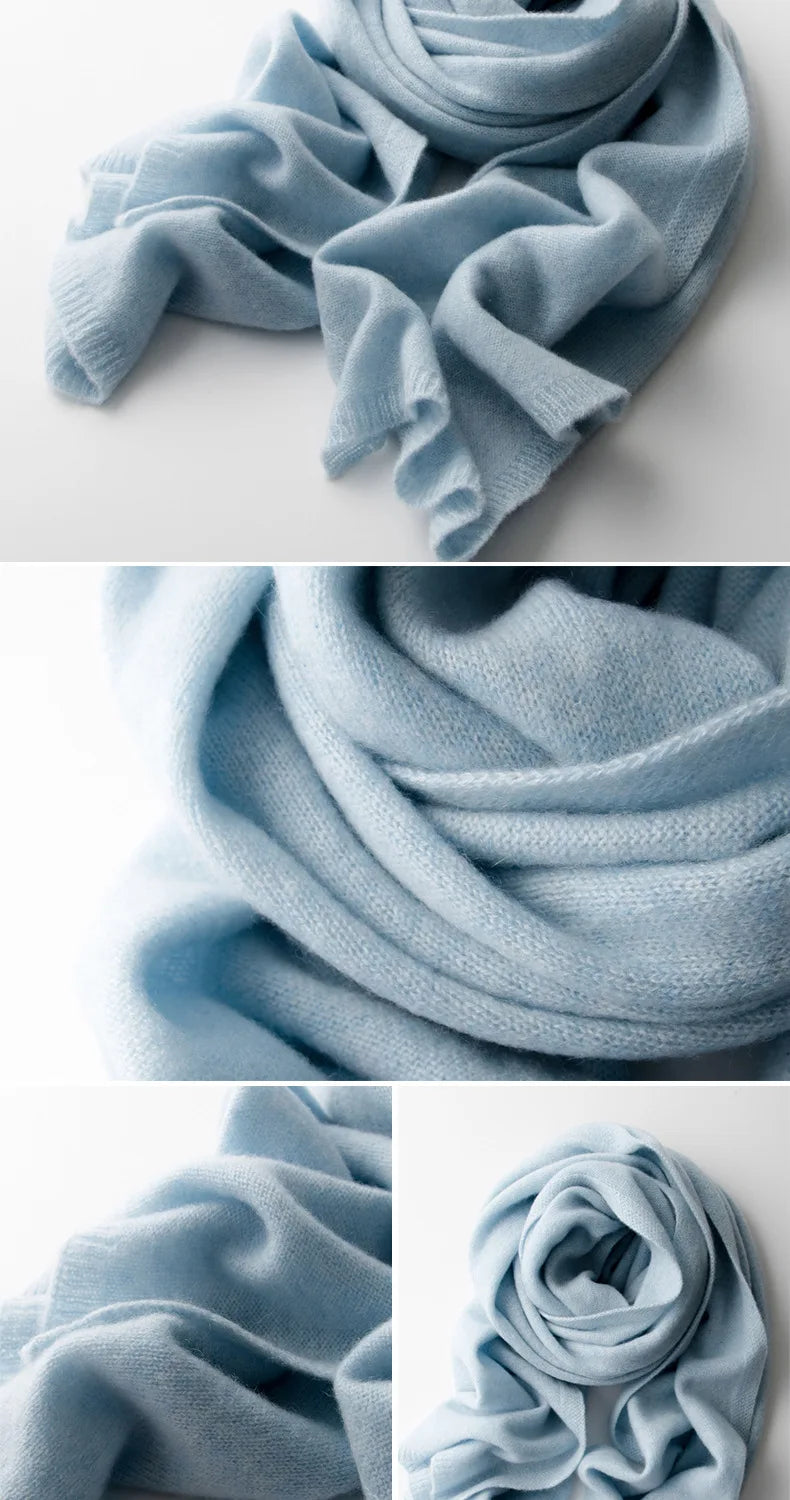 New 100% Pure Cashmere Scarf Women Knitted Winter Autumn Elegant and smart! 100% pure cashmere scarf for men and women
