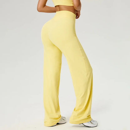 TRY TO BN Straight Leg Yoga Pants Women's High Waisted Tummy Control Buttery Soft Naked Feel Gym Fitness Running Workout Bottoms