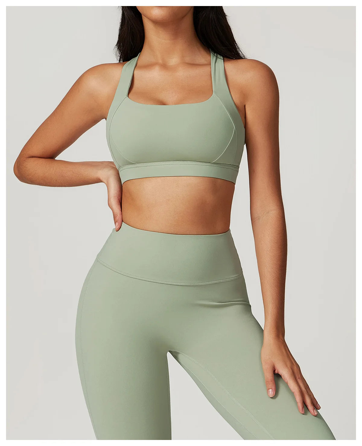 Yoga Fitness Bra Shock-absorbing Sports Bra Breathable and Quick Drying Training Running Women's Underwear High Strength Gym Bra