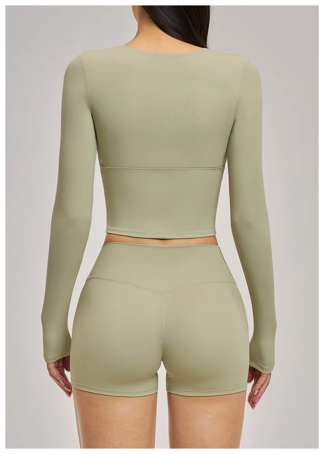 Deep-V Yoga Long Sleeve Solid Sports T-shirts Women's Gym Workout Shirts Sexy Quick Dry Fitness Long Sleeve Female Yoga Shirts