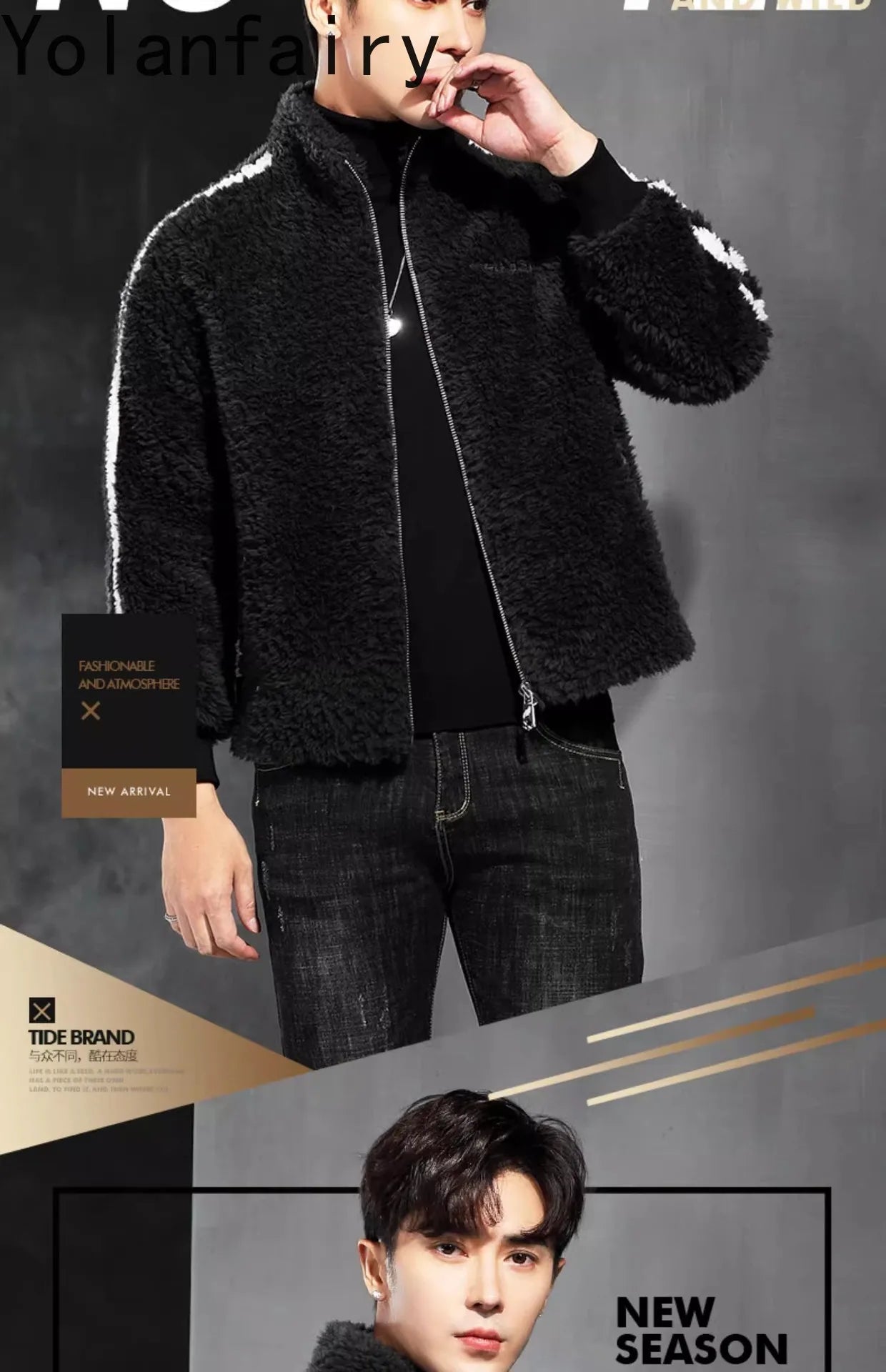 YOLANFAIRY 100% Wool Mens Real Fur Coat Men Luxury Clothing Winter Jacket For Men High Quality Short Jacket куртка мужская 2024
