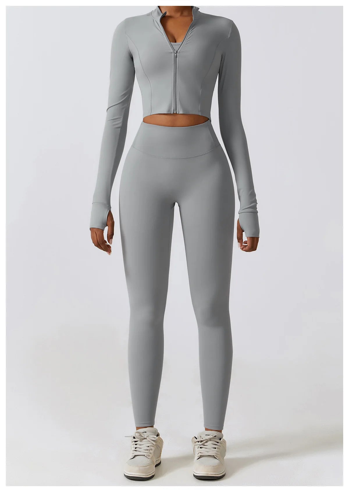 Women 2/3pcs Workout Outfits Yoga Sets Sportswear Gym Workout Clothing Tracksuit High Waist Leggings and Stretch Sports Bra