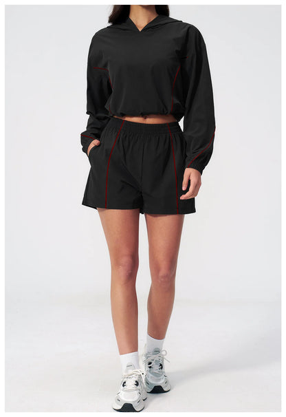 Yoga Set For Women Tracksuit Summer Sun Protection Set Yoga Long Sleeved Running Set Outdoor Sportswear For Women Athletic Wear