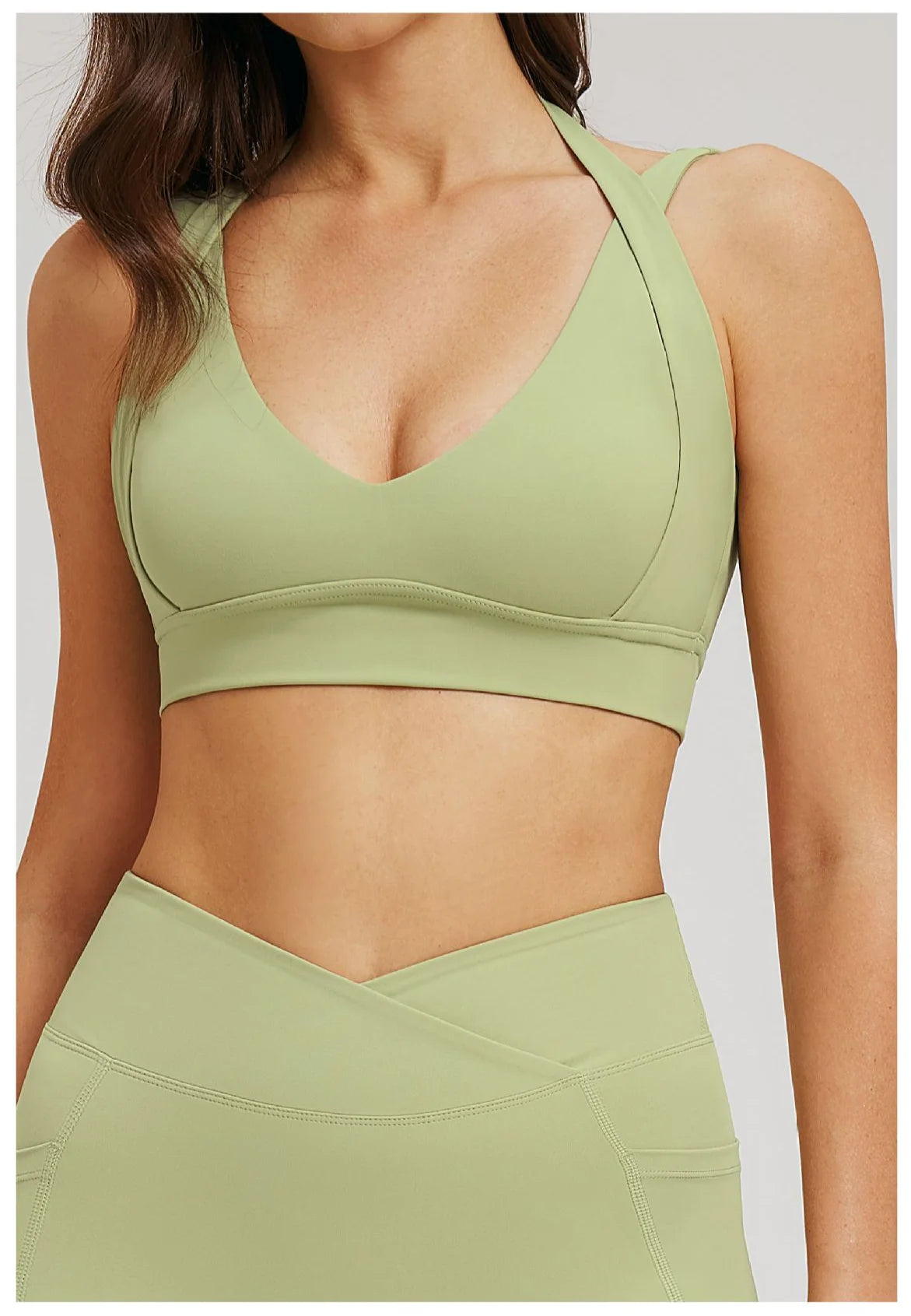 Solid Color Yoga Bra Women Sexy Gym Workout Crop Top Shockproof Sports Underwear Female Beautiful Back Sports Bra Fitness Top