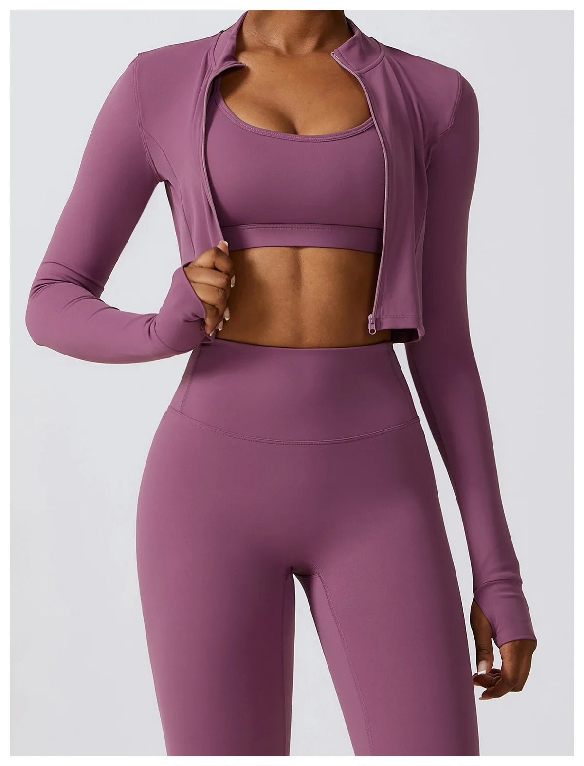 Women 2/3pcs Workout Outfits Yoga Sets Sportswear Gym Workout Clothing Tracksuit High Waist Leggings and Stretch Sports Bra