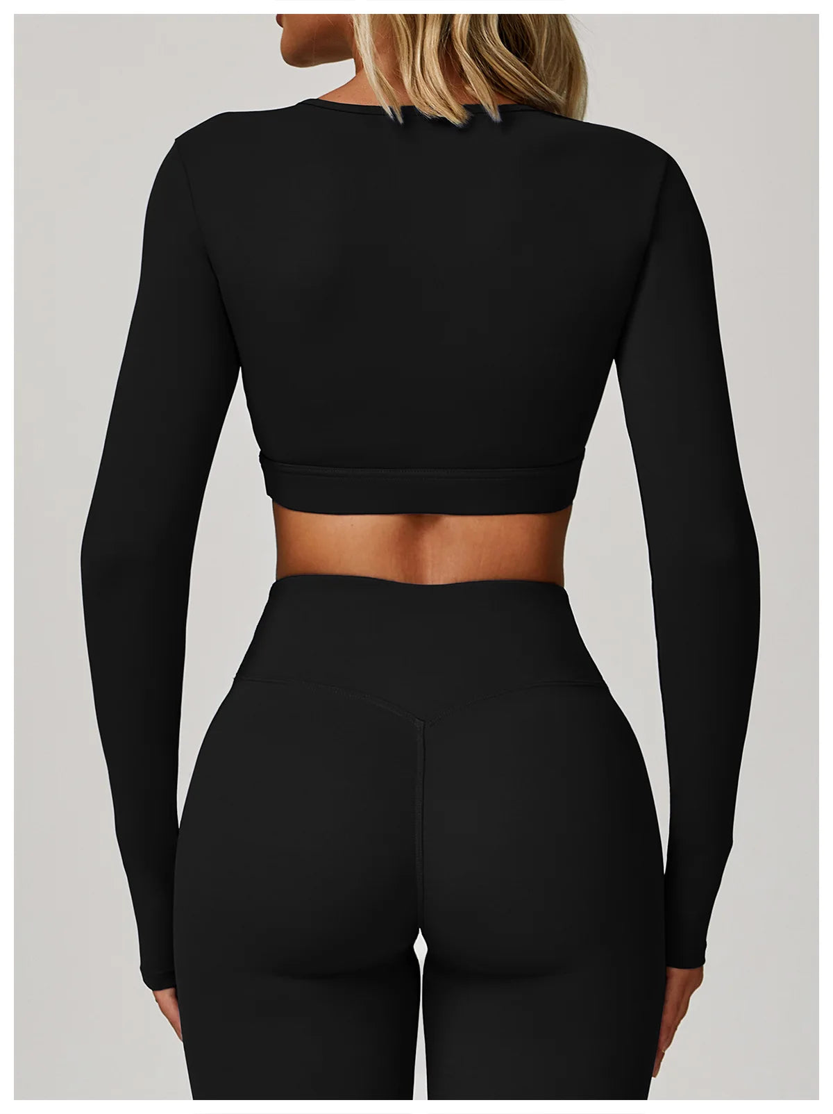 Women Yoga Shirts Crop Top Long Sleeves Sexy Hollow Out Shirts for Women Yoga Sports Fitness Gym Clothes Push Up Workout Tops
