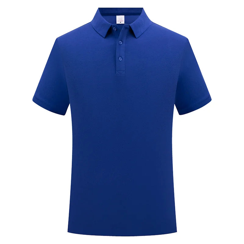 100% Cotton Polo Custom Logo High Quality Solid Color Polo Printing Design Company Clothing Embroidery Personality Brand
