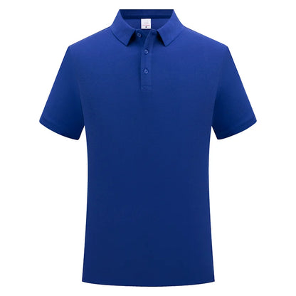 100% Cotton Polo Custom Logo High Quality Solid Color Polo Printing Design Company Clothing Embroidery Personality Brand