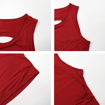 Ctenkevet Summer Women's Winter Warm Baggy Sweatpants Gym Shockproof Sports Tank Top Yoga Set Matching Sweatsuit for Female