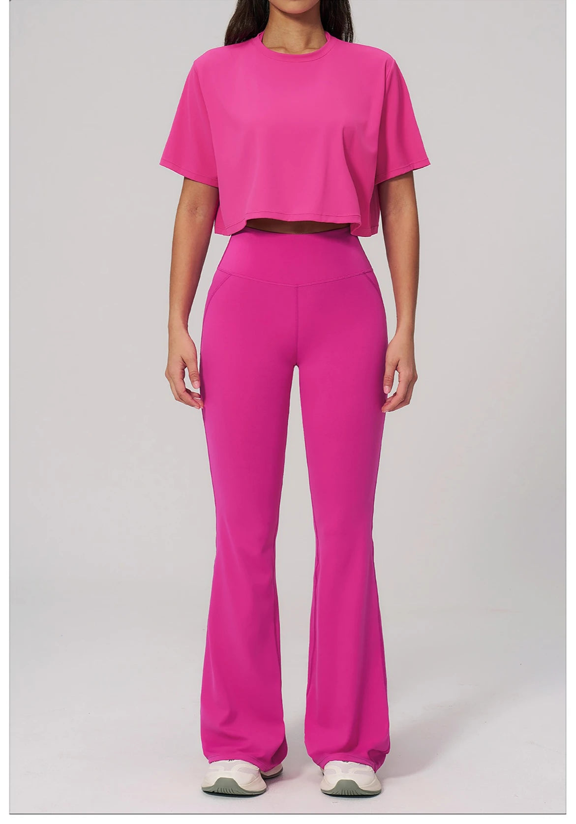 Custom LOGO women's yoga clothes, short sleeves, tight quick-drying trousers, fitness clothes, high-intensity sports suits