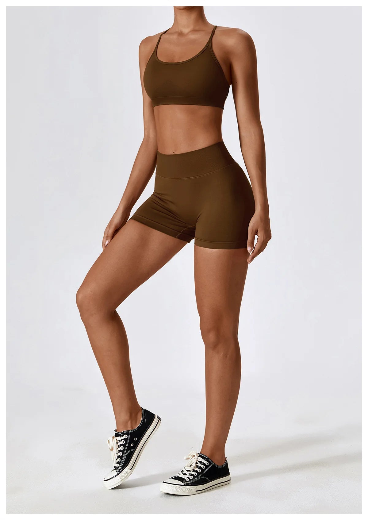 Seamless Yoga Set Gym Suits With Shorts Crop Top Sexy Bra Women's Pants 2 Pieces Set Running Workout Outfit Fitness Clothing