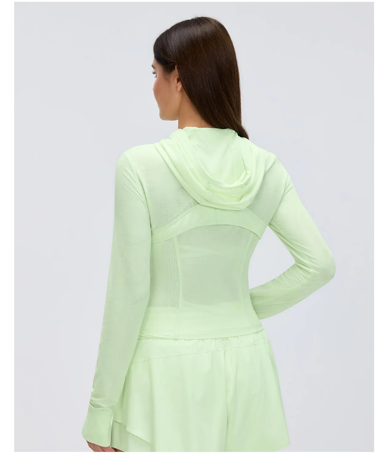 Custom LOGO Women's Spring Autumn Mesh Breathable Yoga Suit Sports Riding Quick Drying Running Fitness Belt Pocket Jacket Top