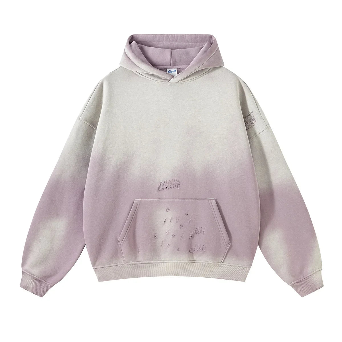 Custom LOGO2024 autumn winter men's women's new 360G cotton polyester spray horse washing water edging tide brand hooded sweater