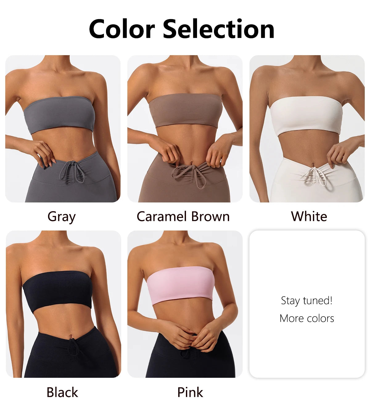 Summer Strapless Sports Bra Gym Women Quick-Drying Yoga Clothes Women Tube Top Fitness Chest Wrap Underwear Workout Bra Female