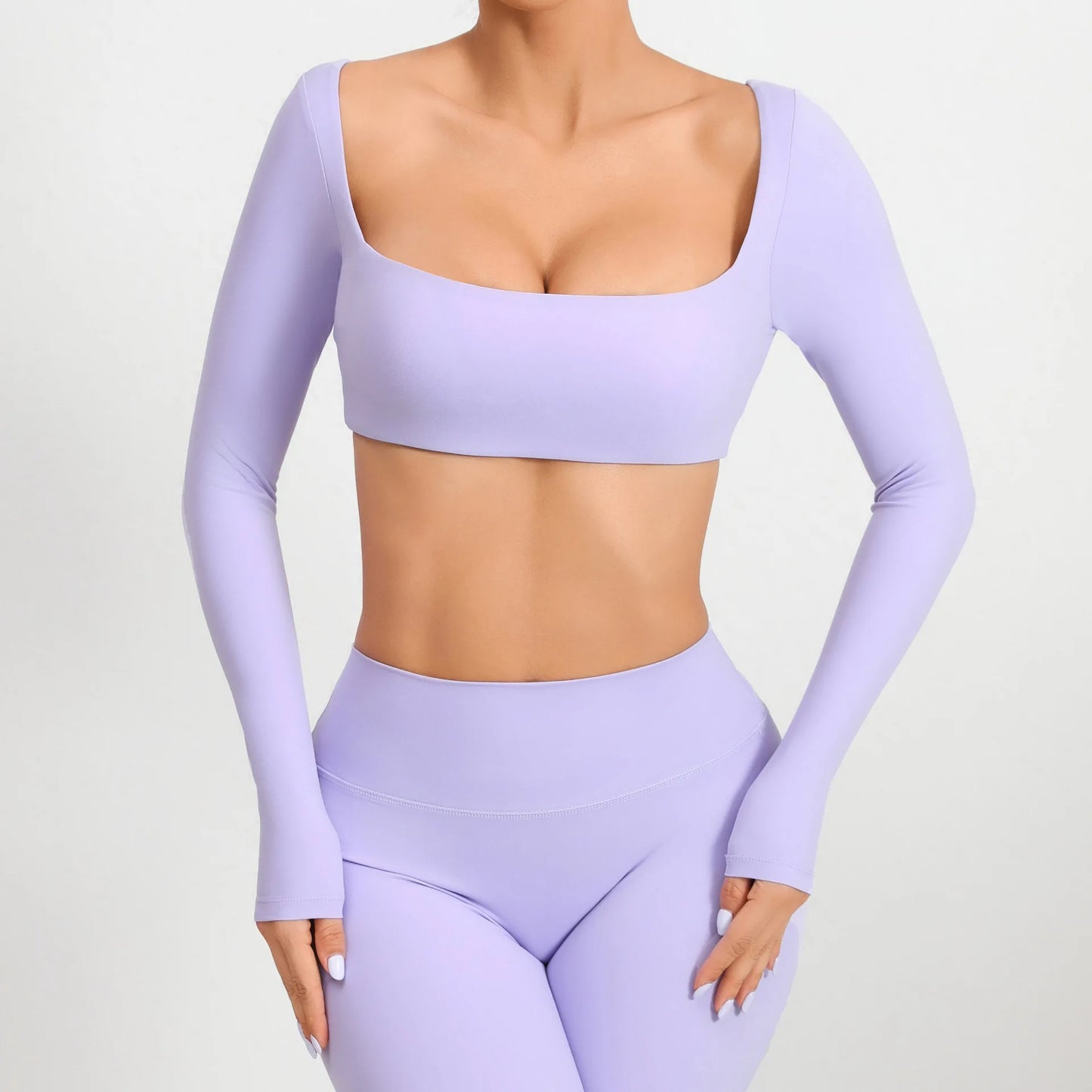 Women Yoga Shirts Crop Top Sexy Long Sleeves Shirts for Women Yoga Sports Fitness Sport Gym Clothes Running Push Up Workout Tops