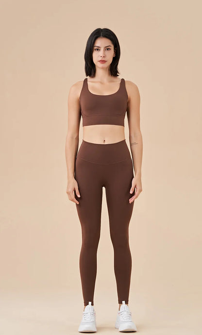 TRY TO BN New 46 Color Yoga Pants Sports Leggings Women Fitness Nylon High Waist Leggings Workout Trousers Training Gym Clothing