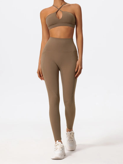 Hearuisavy Ultra-Soft Fabrics 2Pcs Sports Set Women Cross Workout Clothing Gym Suit High Waist Legging Quick Dry Yoga Clothes