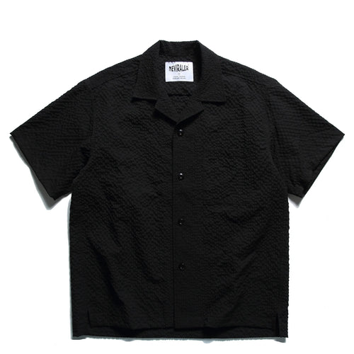Summer Japanese Retro Amekaji Cuban Collar Short Sleeved Shirt for Men and Women Loose Foam Gauze Workwear Shirt Trend TEE