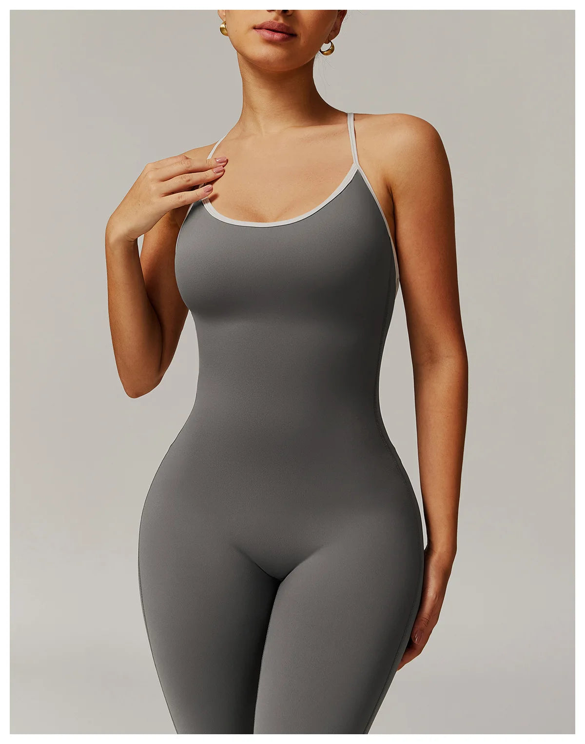 One-Piece Back V-Neck Sexy Suit Gym Set Women Training Suit Sportswear Women Sports Suit Fitness Rompers Stretch Training Suits