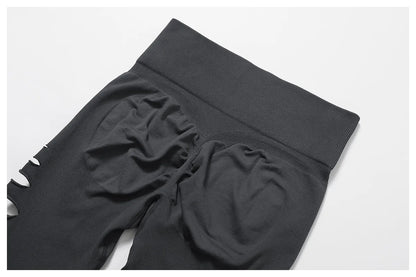 Hollowed Out Seamless Tight Yoga Pants High Waist Yoga Leggings Women Push Up Gym Workout Tights Running Fitness Sports Pants