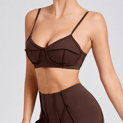 Sexy Yoga Shockproof Sports Bra Woman Quick Drying Gym Push Up Training Running Stretch Yoga Bra Top Design Bra Workout Crop Bra