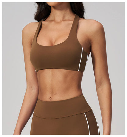Sports Underwear Women's Fitness Yoga Bra Shockproof Gym Crop Top Runnings Push Up With Chest Pad Female Workout Underwear