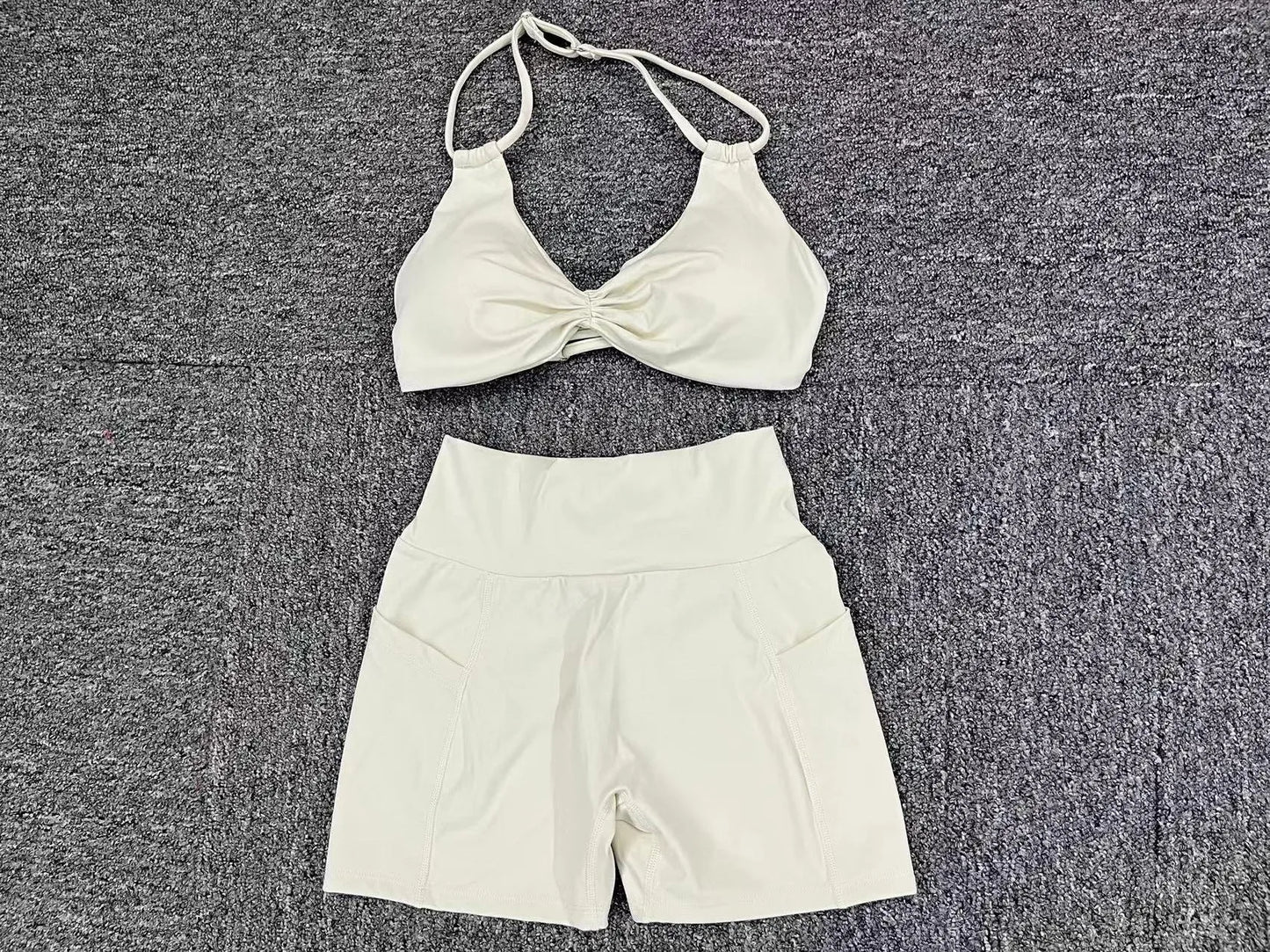 Sexy wo-piece Shockproof Sports Suits Women Gym Set Women Tracksuit Running Quick-Dry Sports Vest Female Fitness Yoga Set