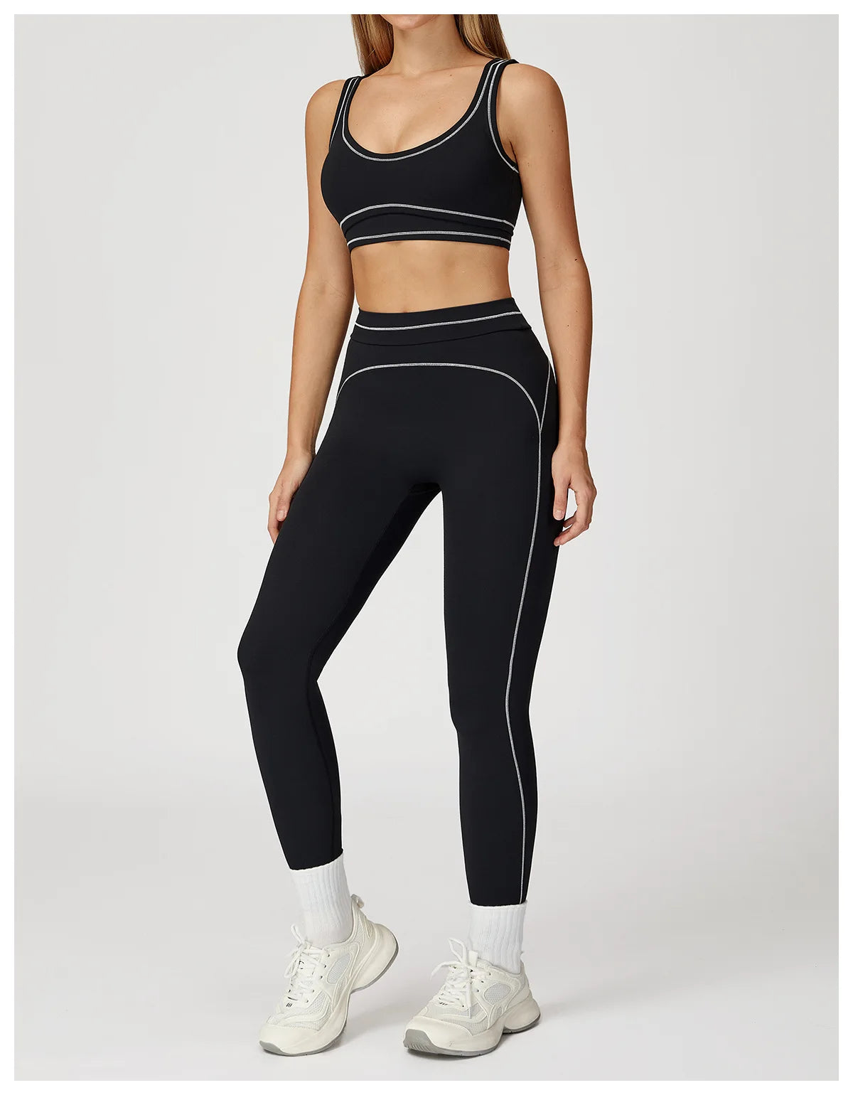 Color Contrast Yoga Bra Women Breathable Gym Fitness Bra Shockproof Sports Underwear Female Workout Bra Push Up Cycling Crop Top