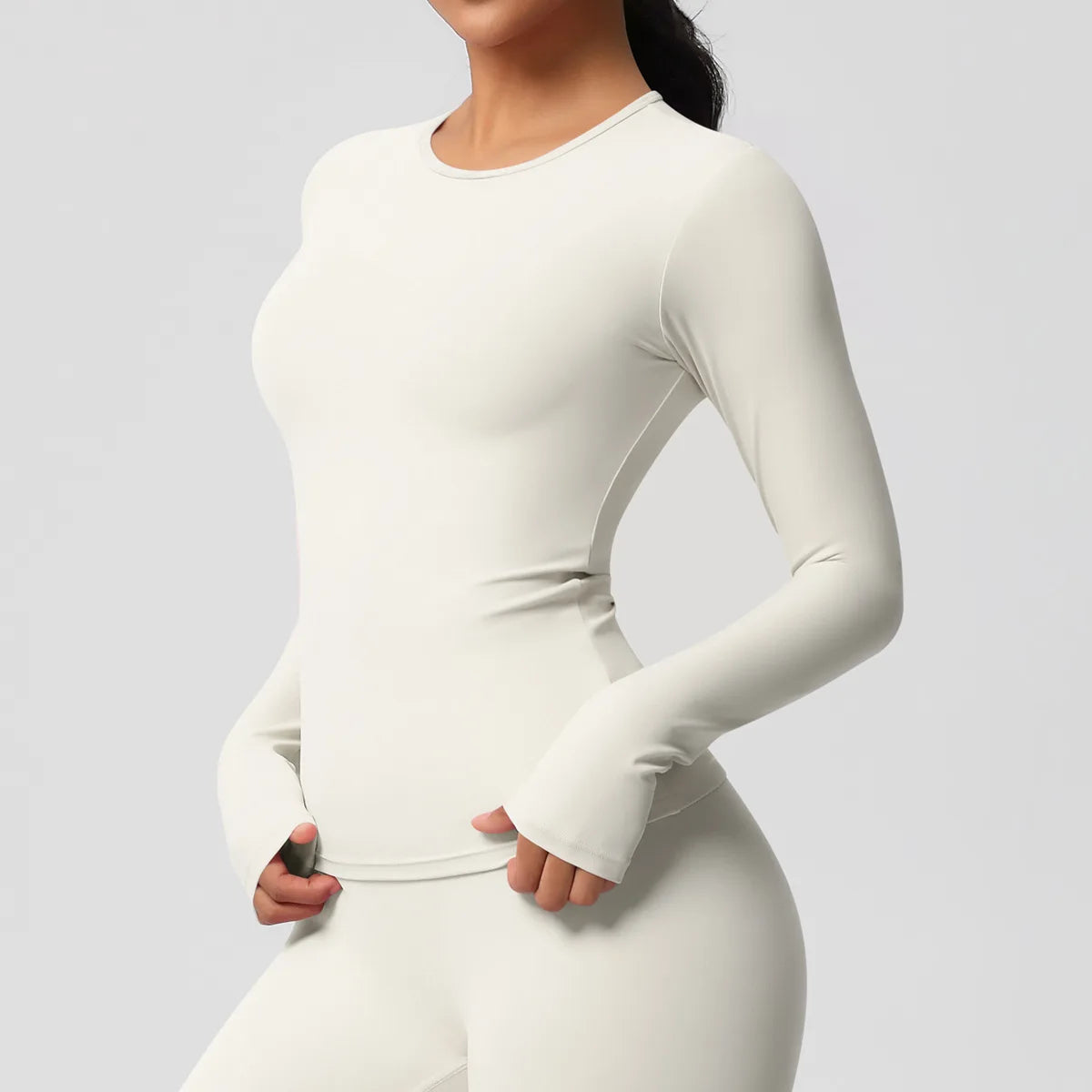 SWELTERING Women Yoga T-shirts Sports Top Long Sleeve Gym Workout Running Shirts Exposed Navel Quick Dry Fitness Gym Sport Wear