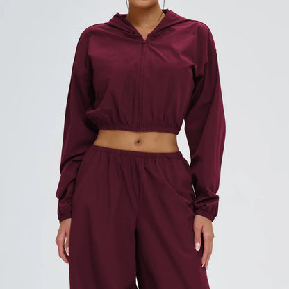 Women Outdoors Sun Protection Yoga Long Sleeve Zipper and Pockets Gym Fitness Jacket Female Running Workout Sports Yoga Shirts